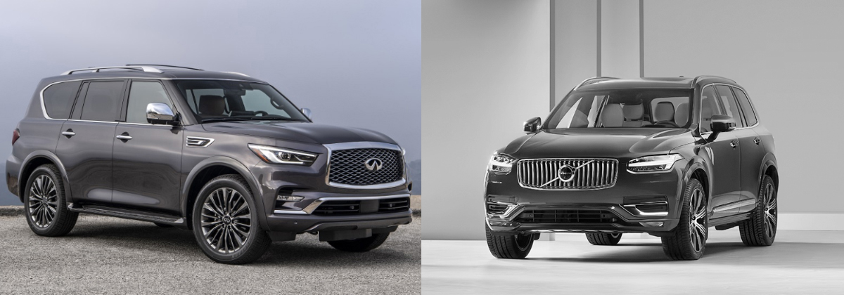 2023 INFINITI QX80 vs 2023 Volvo XC90